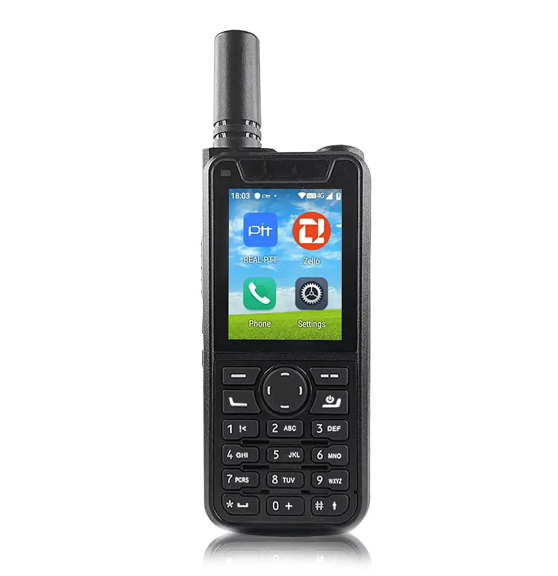 WICJIE POCM920 radio Android9.0 system with Realptt Zello F9 6800mAh 2.4inch handheld radio 1GB+8GB walkie talkie