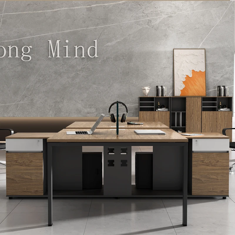Modern design low partition 2 seater workstation/panel office table desk for 2 people/4 people