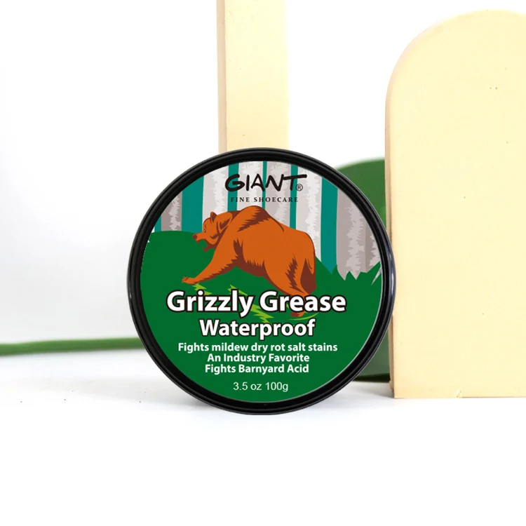 85g Lanolin natural cruelty-free formula Lubricate the shoe body nourishing shoe lasting protecting Grizzly Grease shoe care