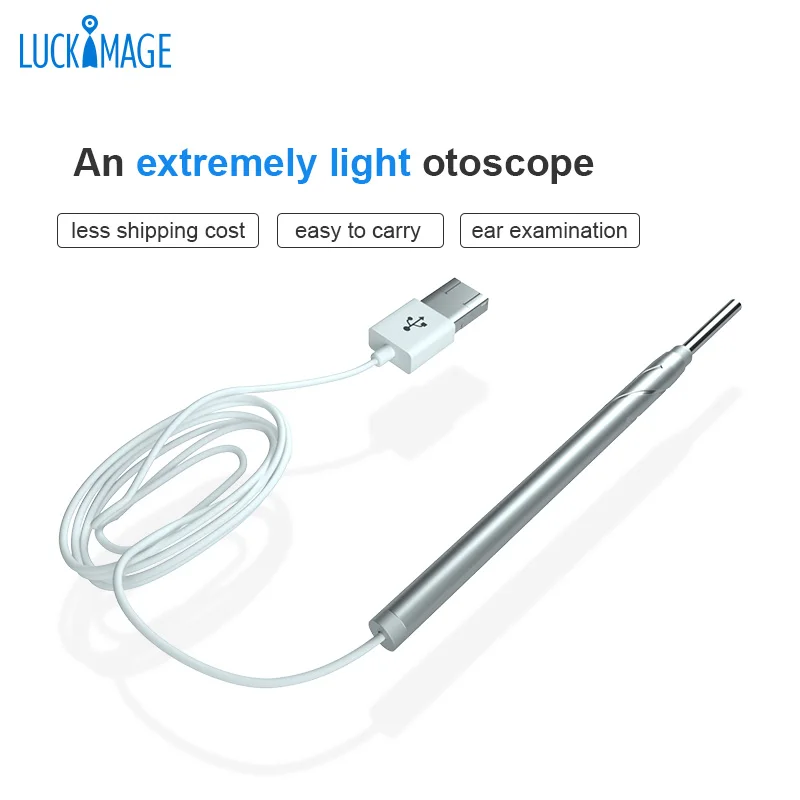Luckimage домашний самотест hd ушной воск очиститель цифровой ветеринарный отоскоп ушной камеры гибкий эндоскоп ent