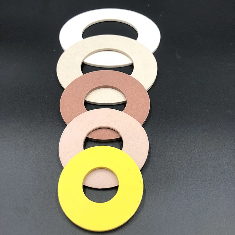 Low MOQ composite plastic SiO2 filled Silicon dioxide colored ptfe o ring white joint gasket ptfe piston flat gaskets sheet