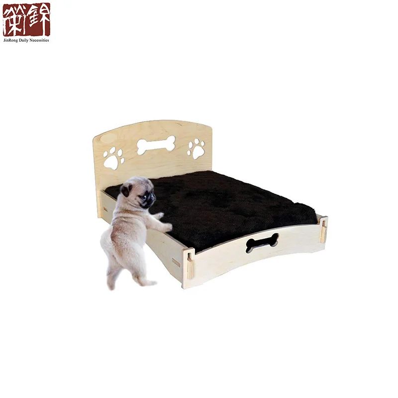 
Wooden pet product design Easy assemble dog bed small plywood pet bed pet dog sleeping bed 