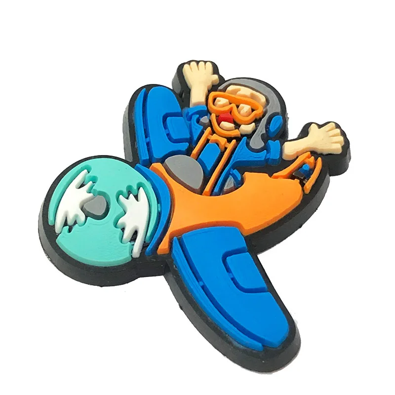 Pvc Shoe Accessories Soft Rubber Accessories Decorations Pvc Shoe Charms for Rubber Shoe Cartoon Styled Silicone Charms