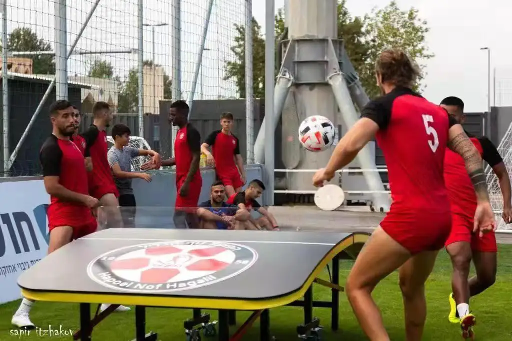 Hot sale foldable movable sports football table tennis tables for outdoor