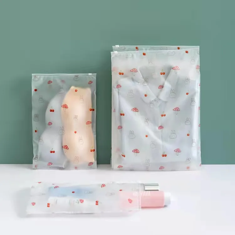 
Customised Storage PE Self Seal Clothes Zipperlock Package Zip Lock Frosted Bag 