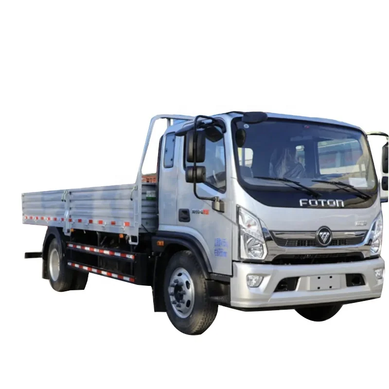 2023 Hot Selling New Foton Truck 4x2 6Wheelers Euro2 1-10Ton Column Plate Lorry Truck for Sale