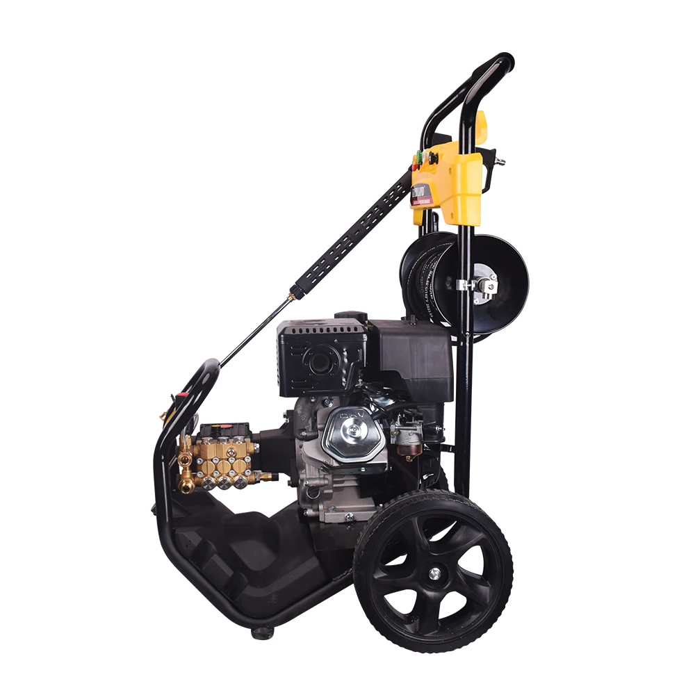 Newland 4000psi бензиновый двигатель мощный 20-метровый шланг с жесткой катушкой высокого давления для мойки автомобилей