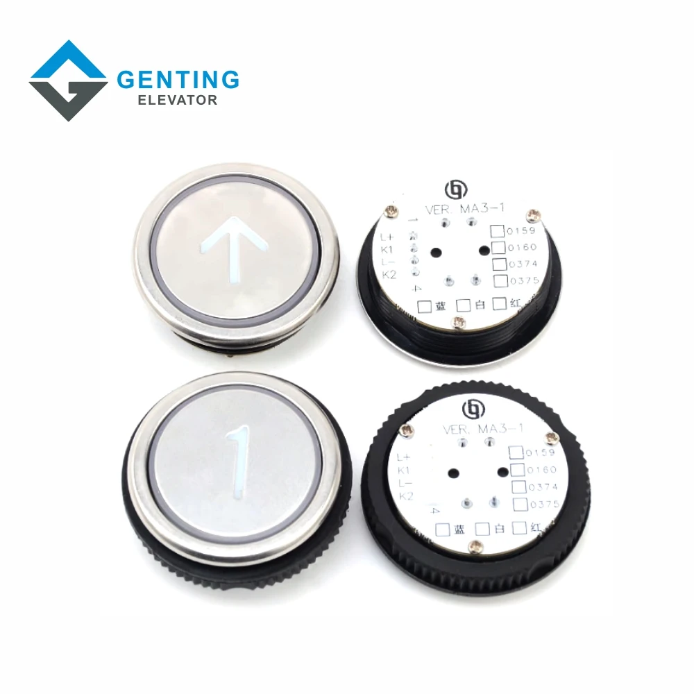 Elevator lift parts BLT elevator round push button MVLA3-1 MA3-1