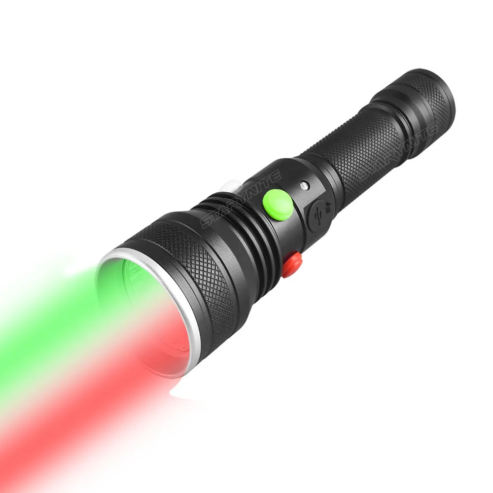 STARYNITE 3 светодиода Тип C перезаряжаемый железнодорожный сигнал светодиодный фонарик в зеленых, красных и белых цветах