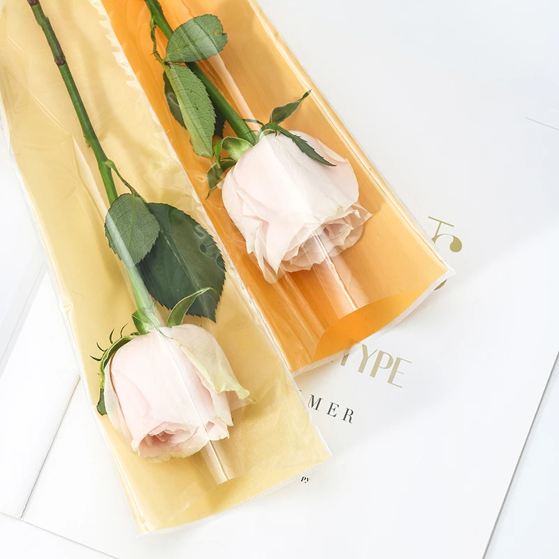 Cheap wholesale Korean wrapping flower paper waterproof pure color flower sleeve
