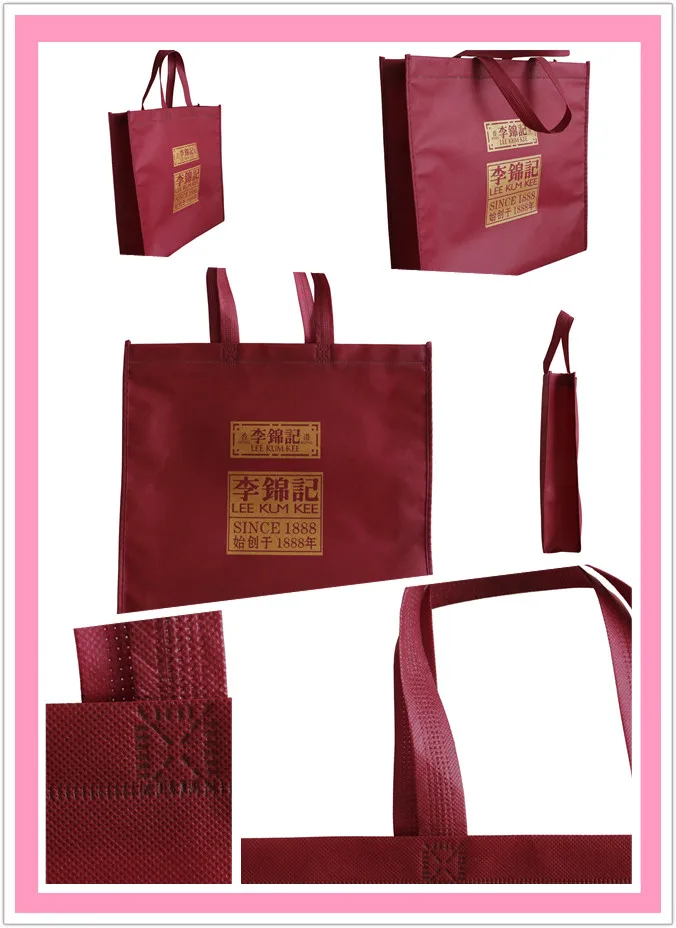 Eco Friendly Reusable Wine Bag Wholesale Non Woven Stich Beer Bag Shop Wine Bag Bolsas Ecologicas En China Factory LHLF-010