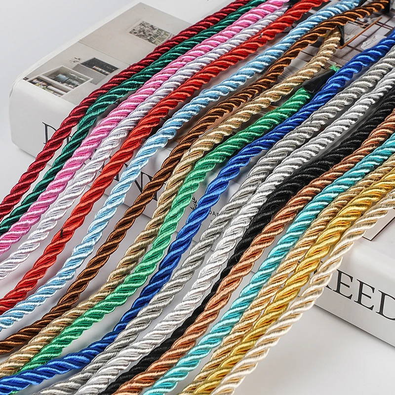 handle rope braided cotton bag handle rope three strand rope