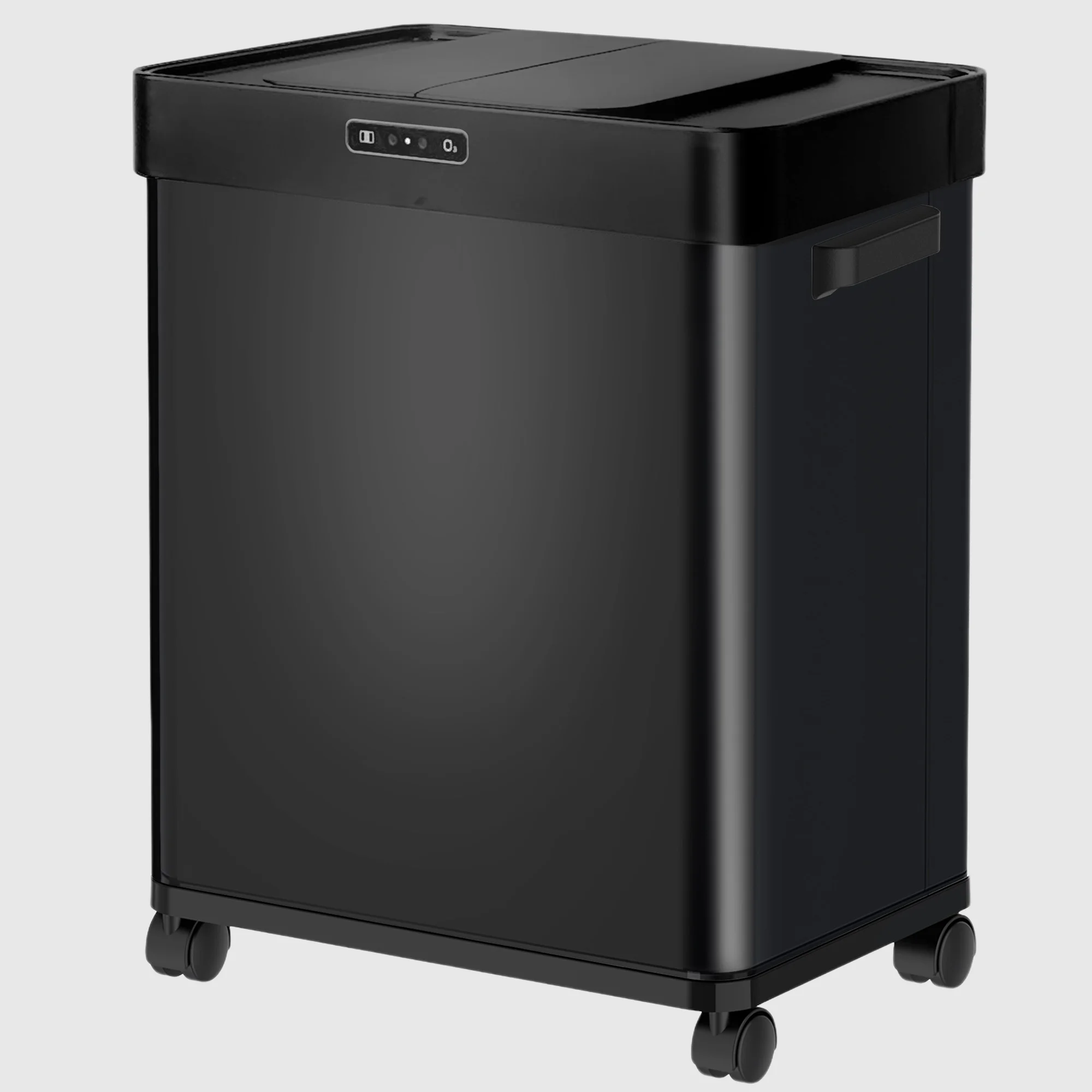 2023 50L New Automatic Trash Can Stainless Steel Big Double Slide Pulley Kitchen Garbage Bin