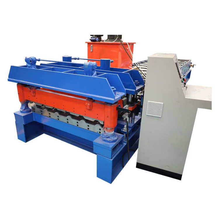 Automatic popular step roof glazed tile sheet roll forming machine machinery from China