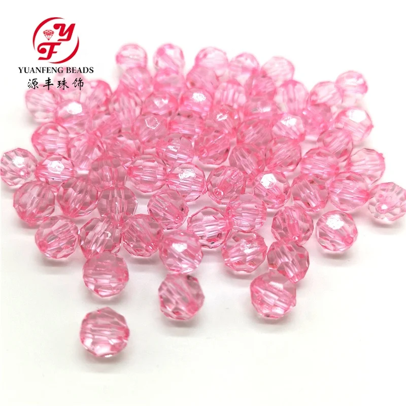 cut shape  through  hole clear neon beads  for jewelry making