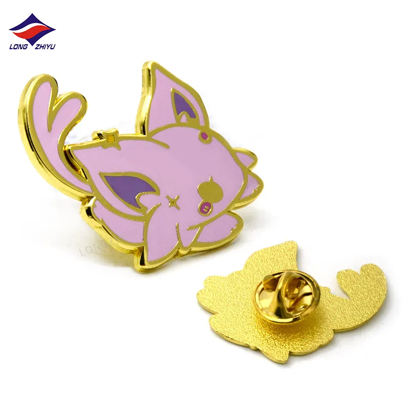 Shenzhen Longzhiyu 15Years Hard Enamel Pins Custom Pineapple Cute Animal Lapel Pins Gold Button Badge Making Machine