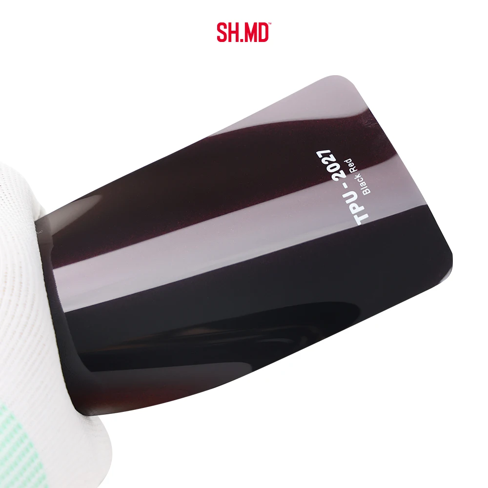 1.52x3m Car Body Stickers 7.5 Mil Scratch Resistant TPU Red Wrap Car Vinyl Non Yellowing Color TPU PPF Film Car Paint Protection