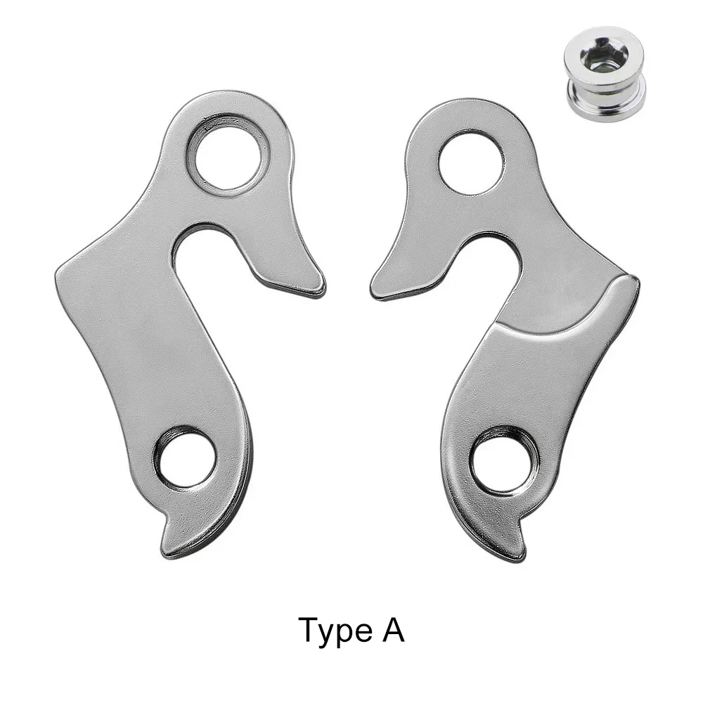 Bicycle Frame Tail Hook Aluminium Alloy Bike Rear Derailleur Hanger Dropout Lug Pull Hook with Screw Mountain bike parts