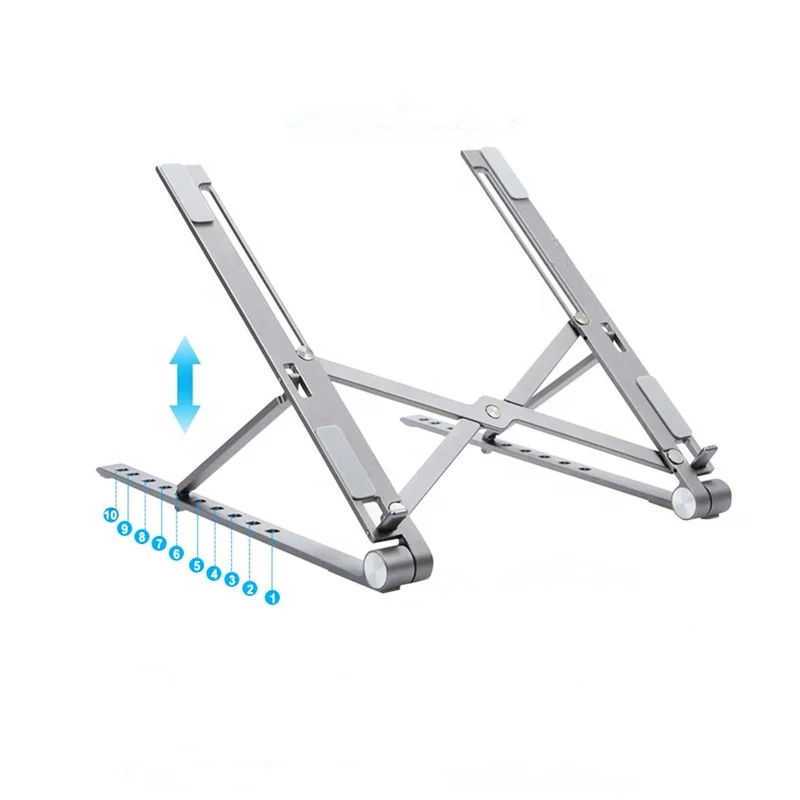 Portable Magic Minimalist Stick PC Laptop Table Stand Modern Creative Folding Metal Slim Notebook Holder