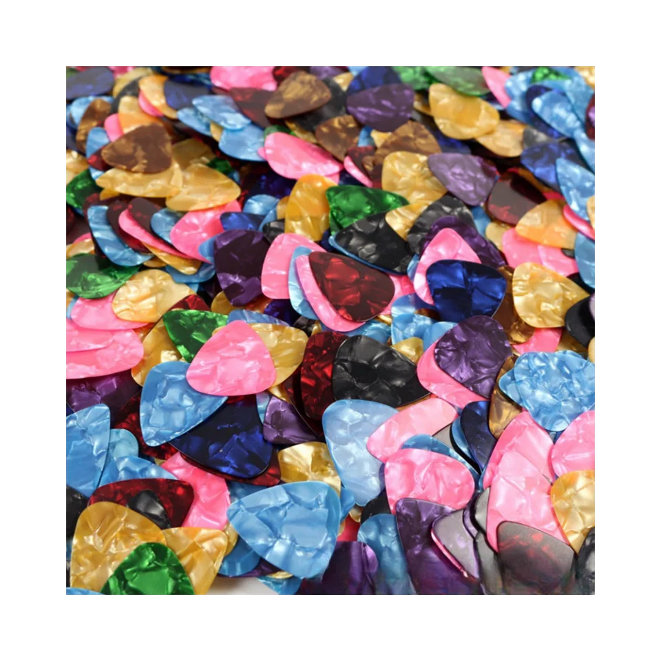 Cheap Wholesale Custom Logo Colorful Celluloid Guitar Plectrums Guitar Picks