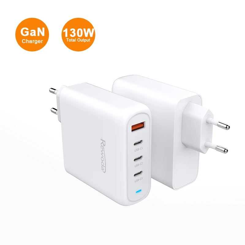 sample scheme design Protector Usb C 130W Dual Port Wall Charger with Manufacturer Price wall charger mobile phone chargers