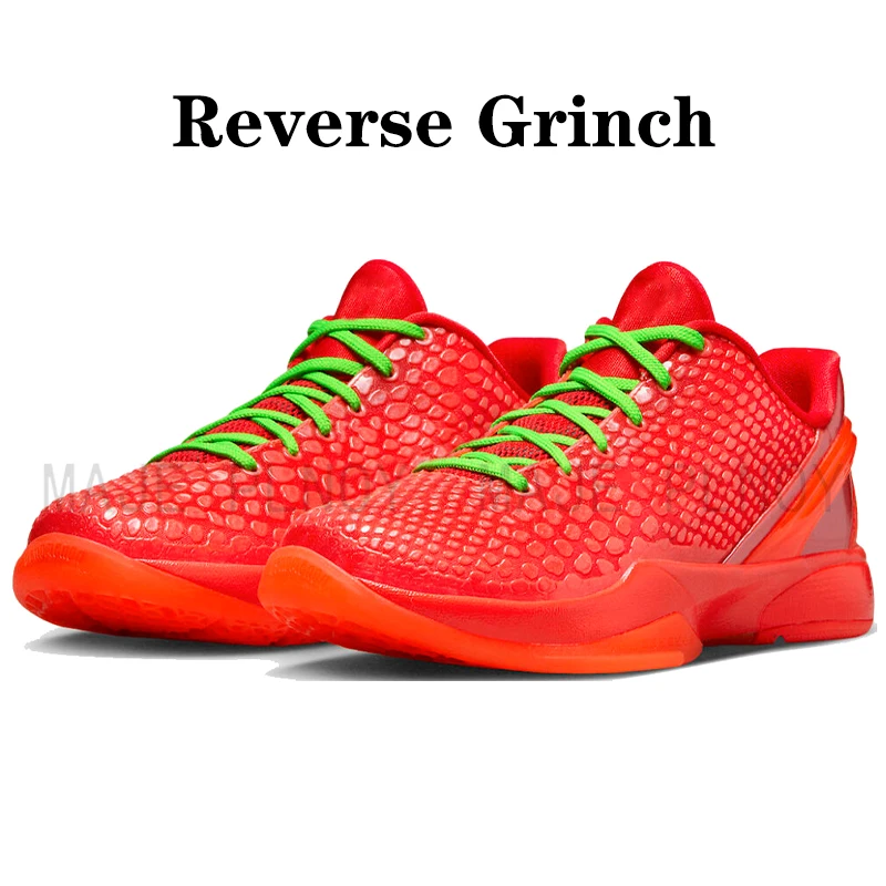 2024 Best quality In Stock  Newest Bryant 6 Protro Reverse Grinch Basketball shoes Men Sneakers