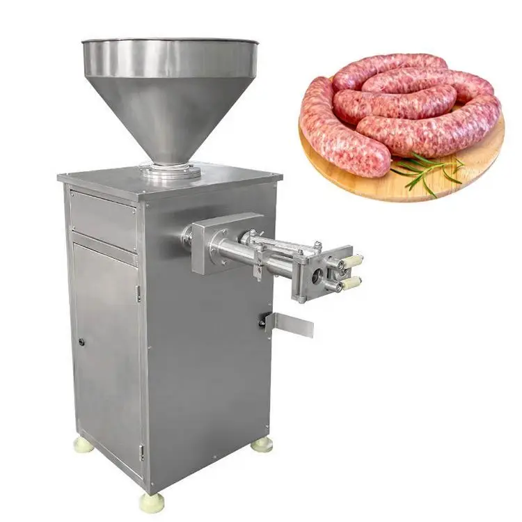 Commercial Ration Electric Pump Meat Grinder Maker Stuffer Long Sausage Filler Filling Machine