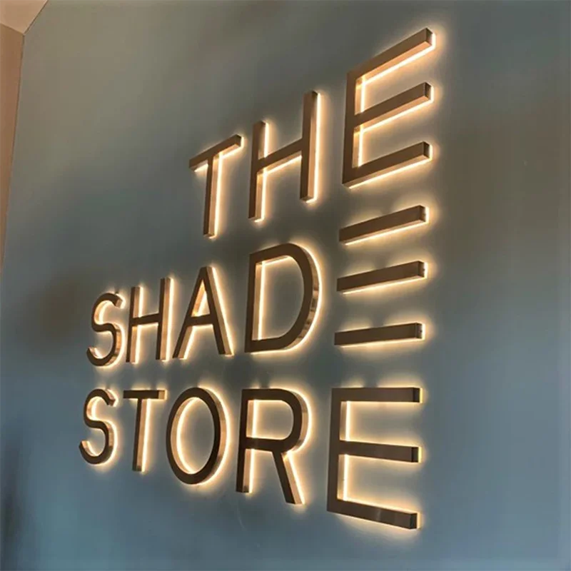 custom backlit sign, custom 3d backlit sign, illuminated sign, backlit letters, led backlit letters, led logo sign