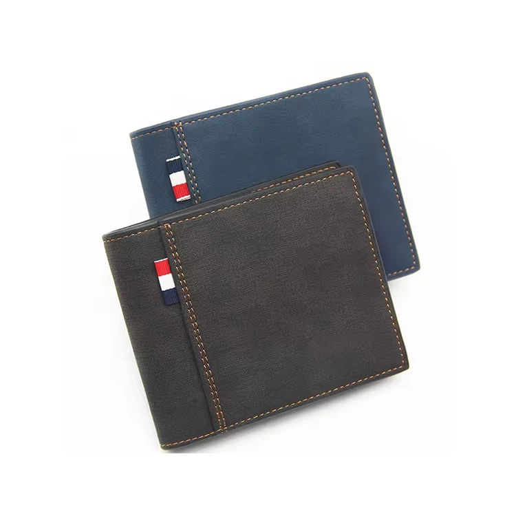 New arrival Frosted Short Big Volume Wallets Leather Men