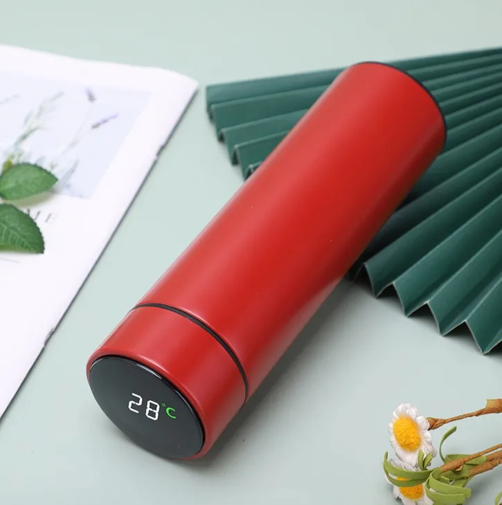 New Product 2020 500ml Double Wall 304 Stainless Steel Smart Vacuum Insulated Travel Coffee Mug With LED Temperature Display