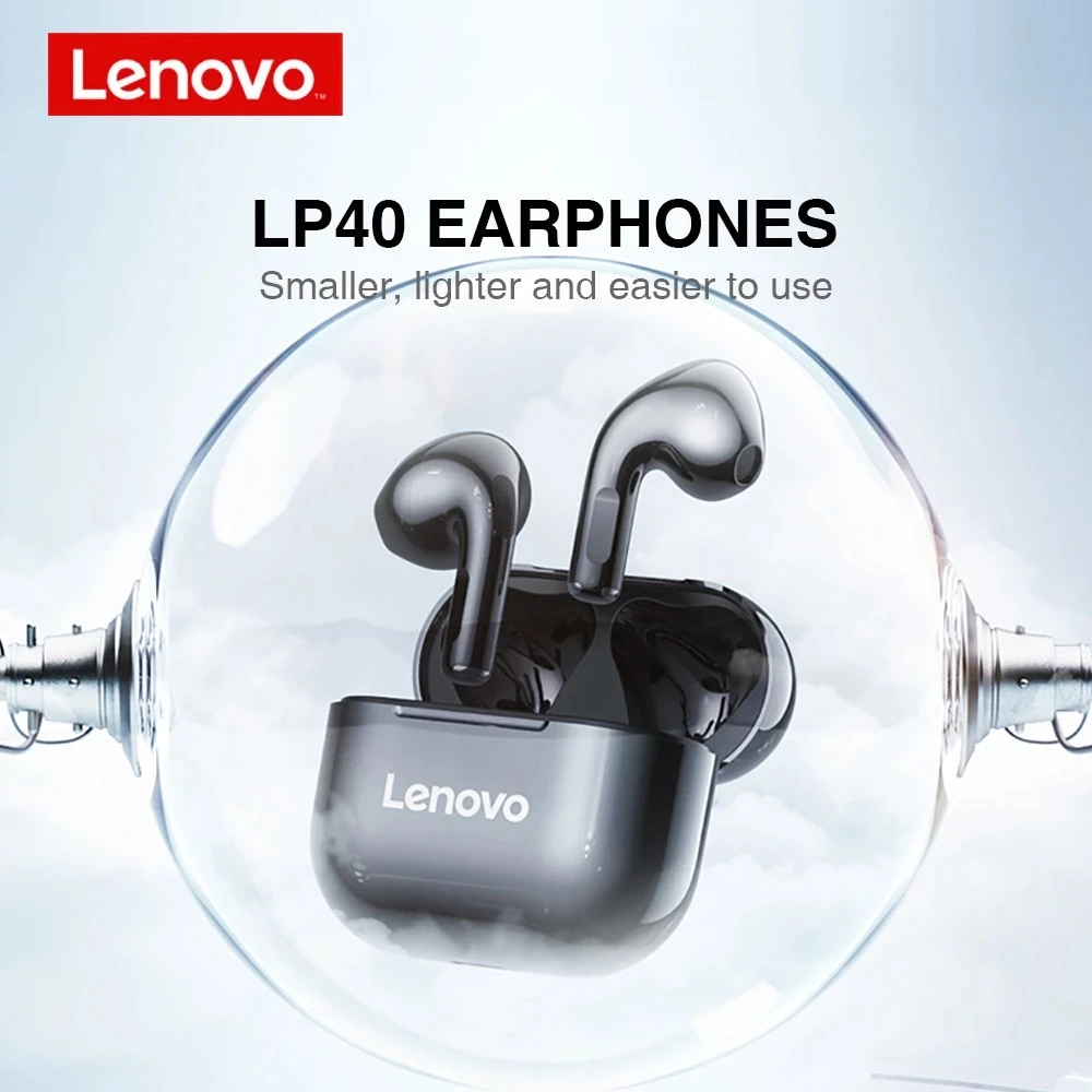 Original Lenovo LP40 Waterproof Headsets TWS Earbuds Wireless Headphone Handsfree Earphone LP40
