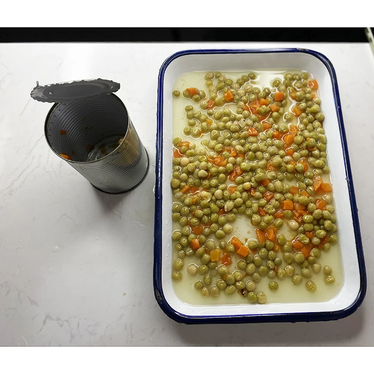 Healthy 400g*24 tin canned green beans carrots mixed vegetable food wholesale