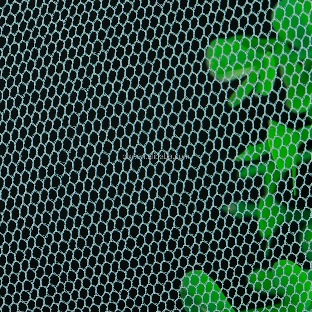 Оптовая продажа Тюлевая ткань прозрачная трикотажная сетка переработанный тюль мягкое свадебное платье сетчатая в рулоне