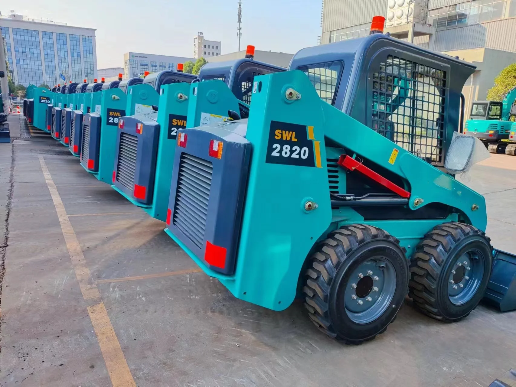 Fast delivery!!! Hot Sale 6 ton Mini Skid Steer Loader SWL2820 Four Wheel Drive With Attachments