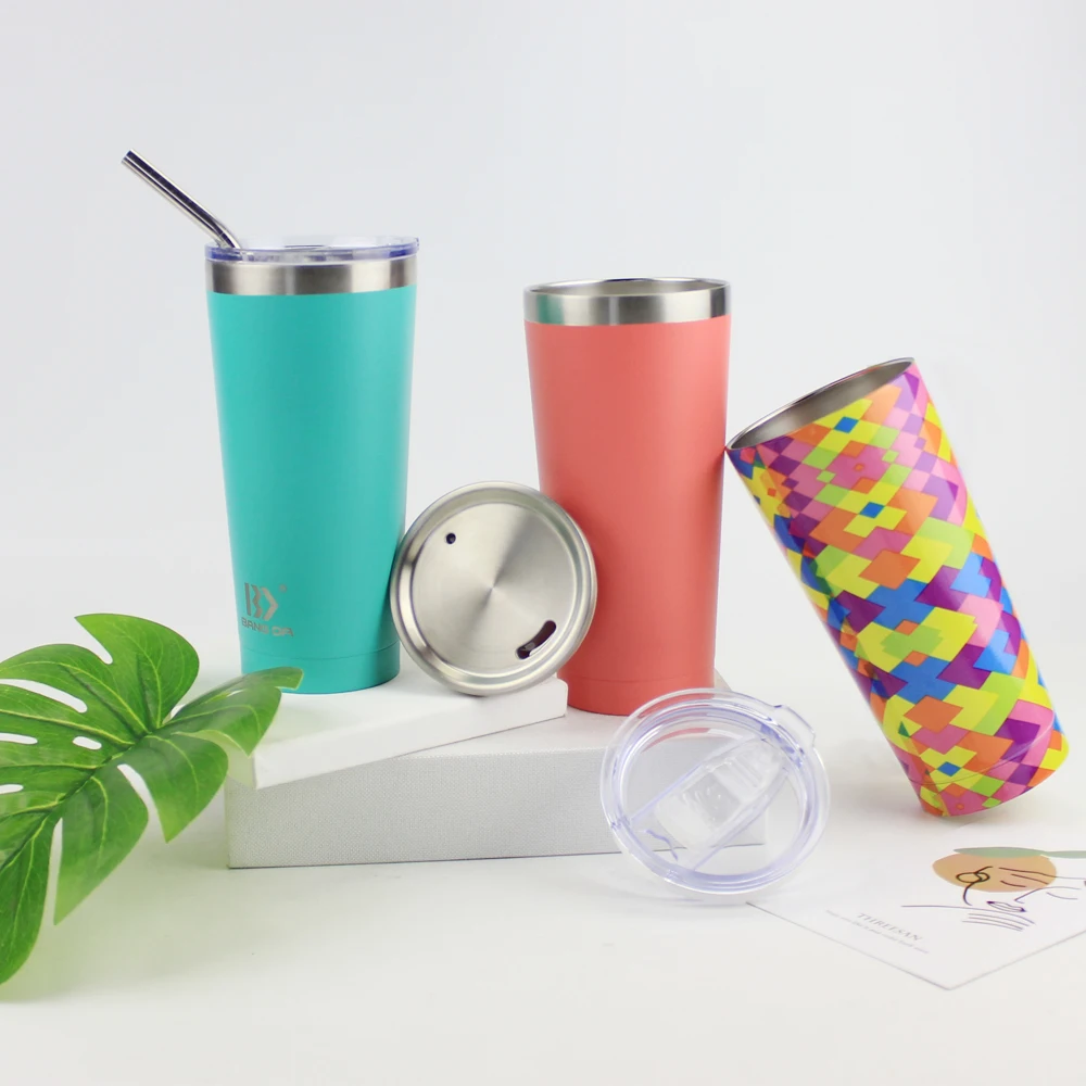 Customized 500ML Double Wall Stainless Steel Vacuum Travel Tumbler  Mugs and Cup Wholesale