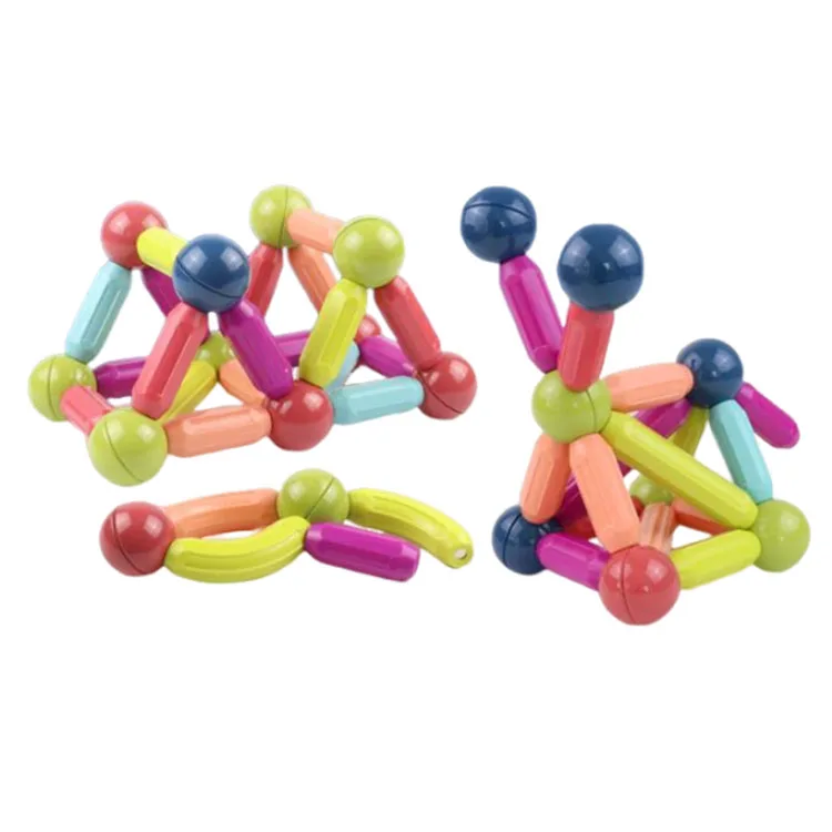 Custom OEM Magnetic Sticks And Balls Toys Set 25 pcs Magnetic Stick Building Blocks Toys Educational Magnetic Building Block