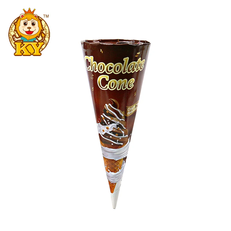 Hot selling OEM ice cream shape chocolate biscuit cup chocolate ice cream cone