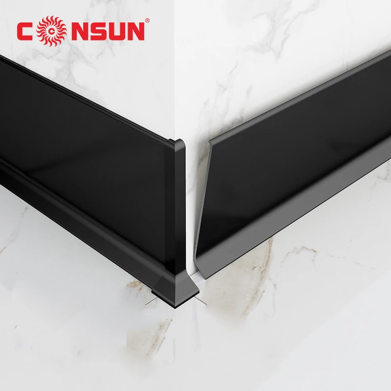 Protectors Baseboard Stainless Steel Wall Flooring Accessories aluminum flexible flooring skirting