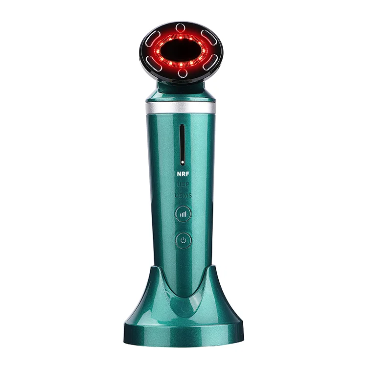 Free Sample 2021 Rf Ems Pop Portable Beauty Device Tools Natural Facial Face Massager