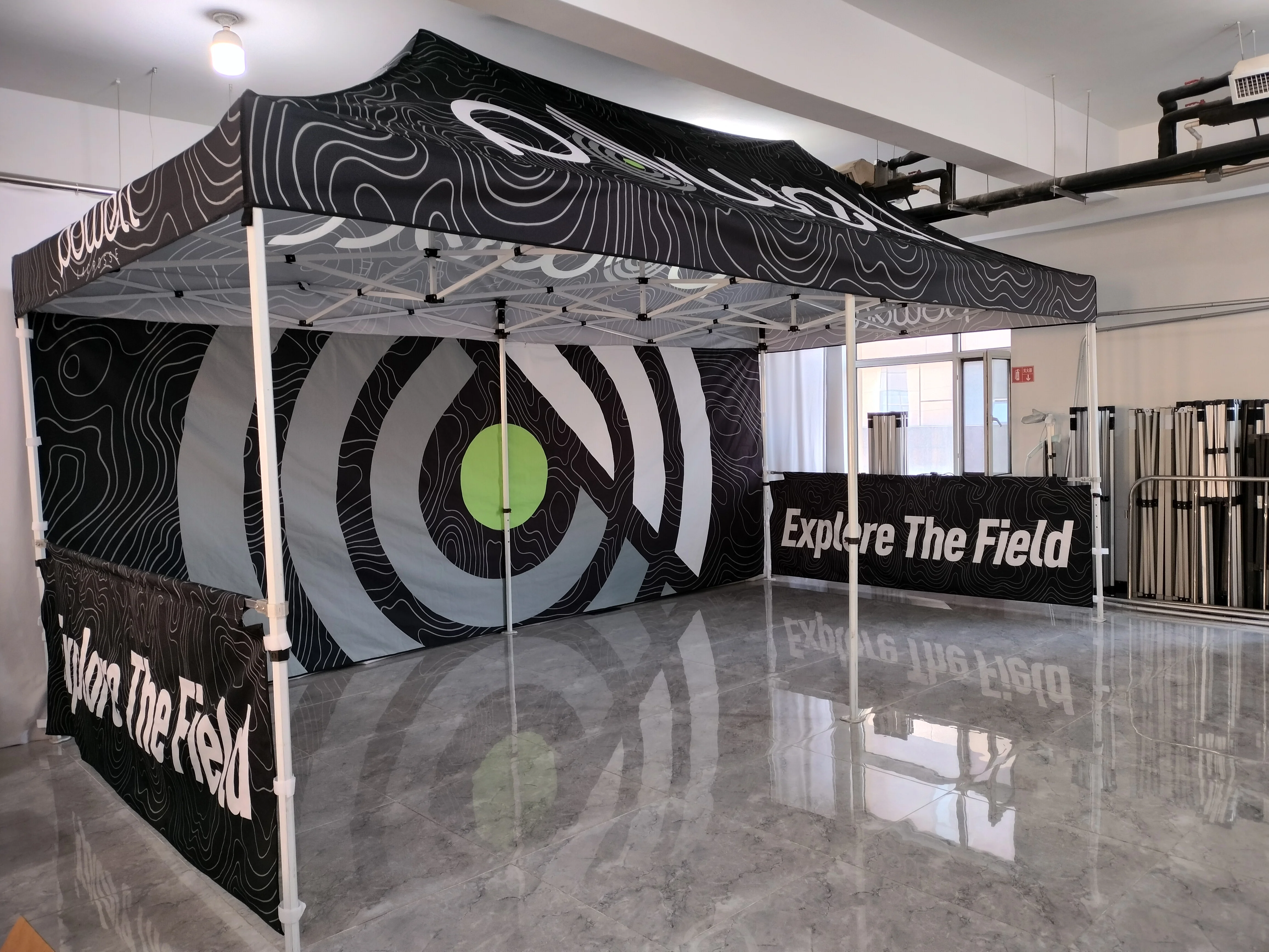 Sunshine Black 3x3 Pop up Canopy Instant Tent Outdoor Party Tent with Removable Sidewalls