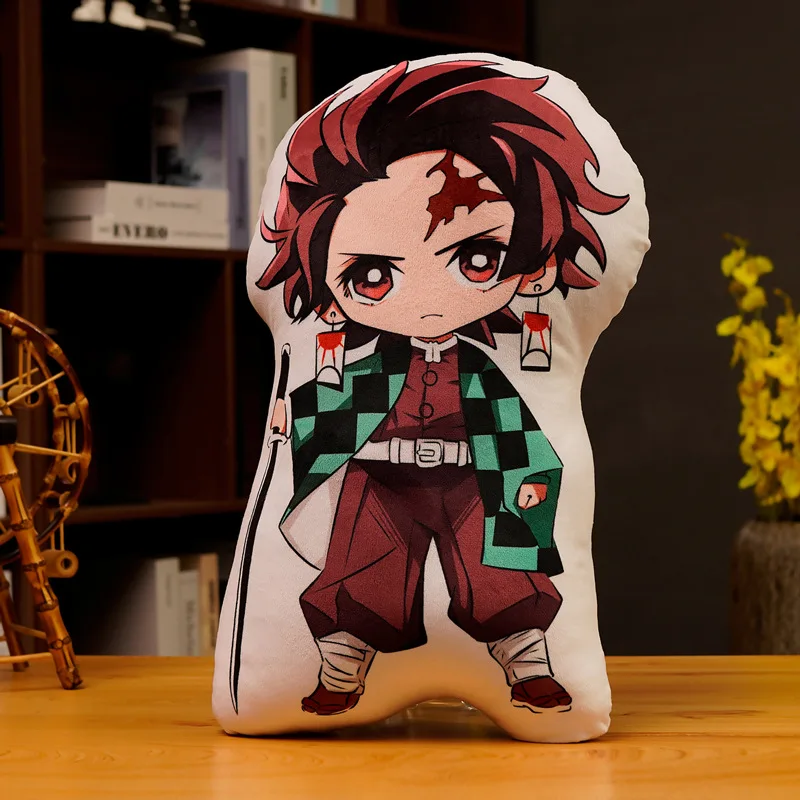 Custom Design Anime Surrounding Demon Slayer Soft Pillow Cartoon Character Fans Gift Cute Hugging Stuffed Animals Doll Plush Toy