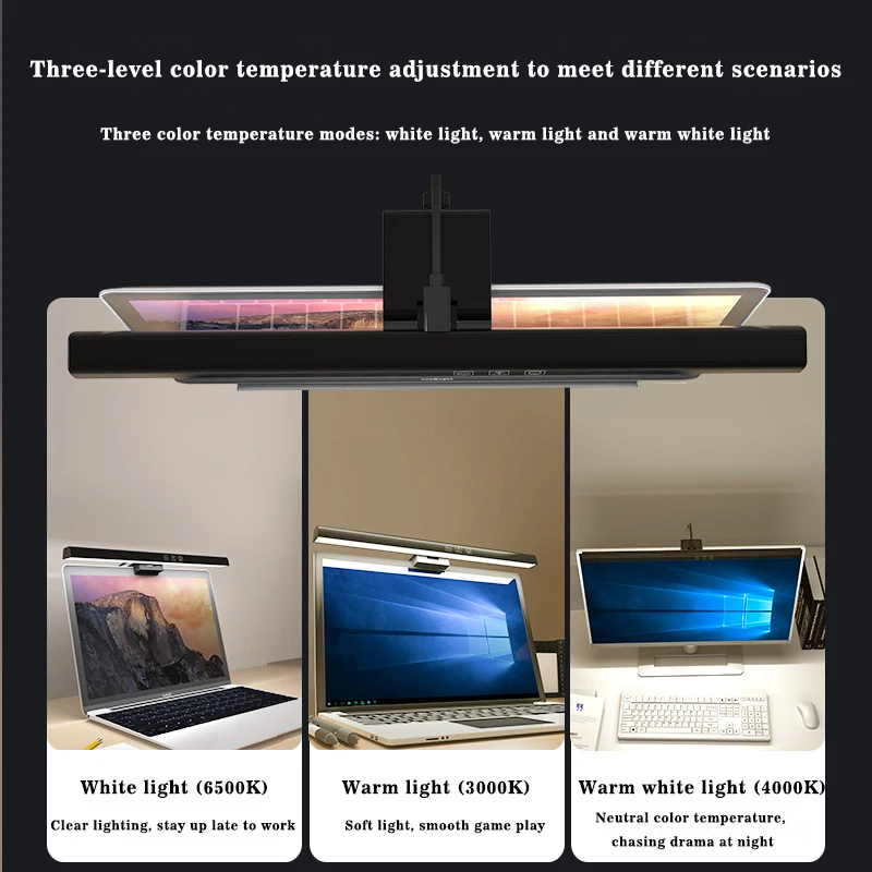 Hot Sales Eye Protection Reading Desk Computer Screen Lamp LCD Monitor Hang Light Office Table Lamp