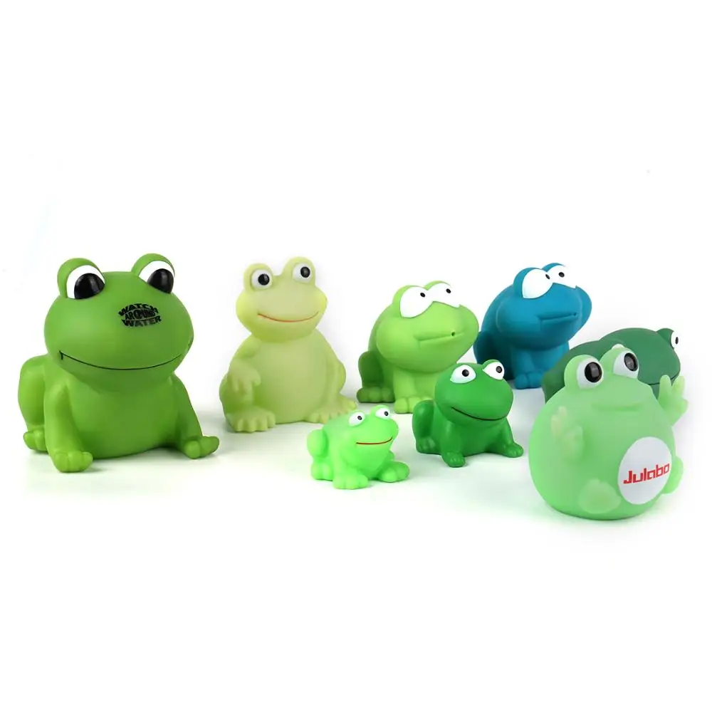 
Wholesale Holiday Gifts Animal Frog Bath Small Rubber Toys For Baby 