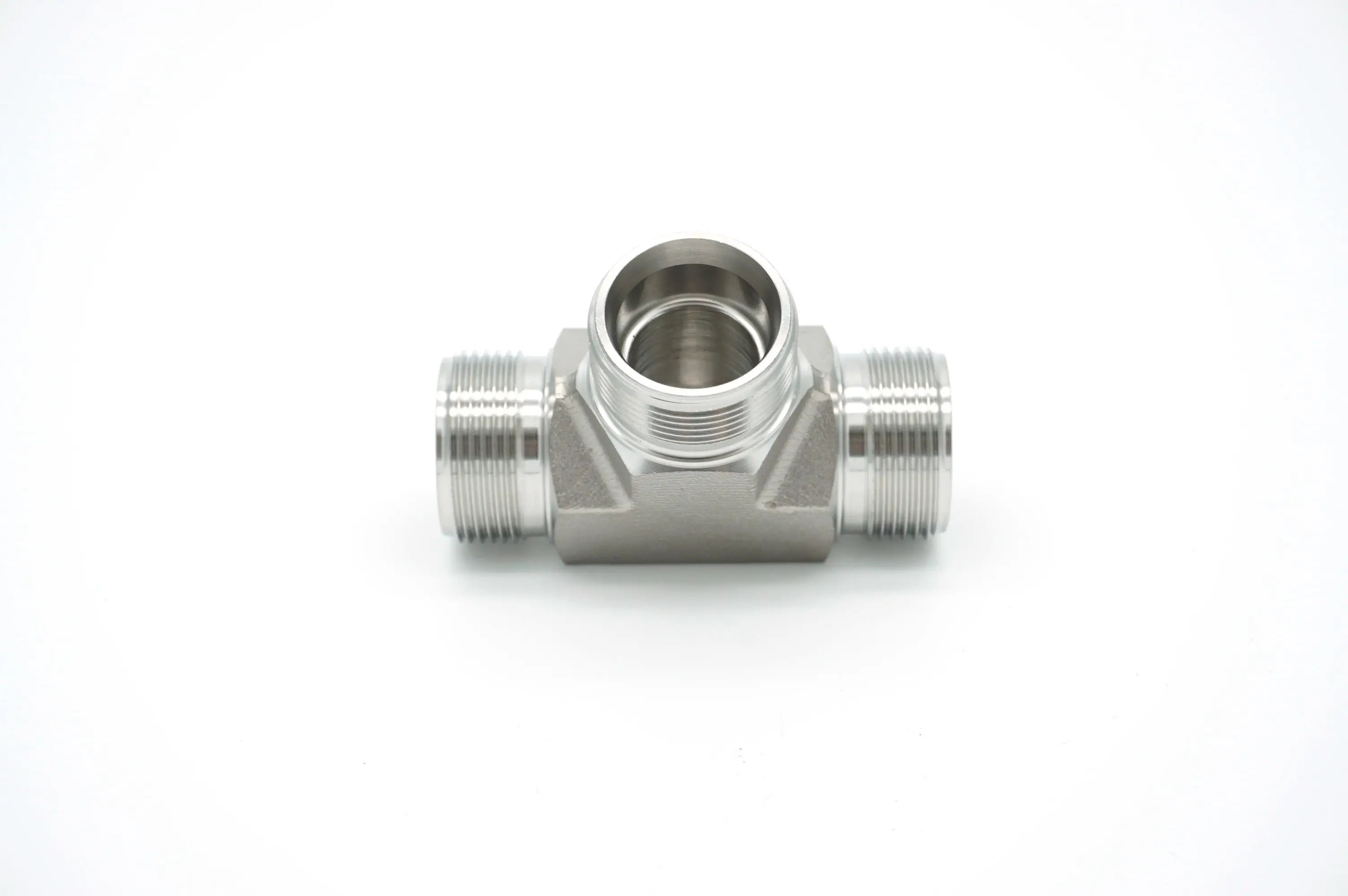 Hydraulic Connection Factory Manufacturer Hydraulic Pump Adapter Carbon Steel  Equal Tee Fittings