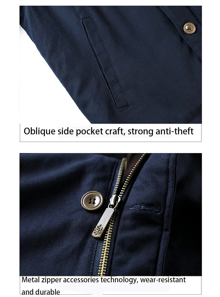 2022 Winter Bomber Jacket Men  Pilot Jacket Warm Male Fur Collar Men Fleece Jackets Drop Shipping