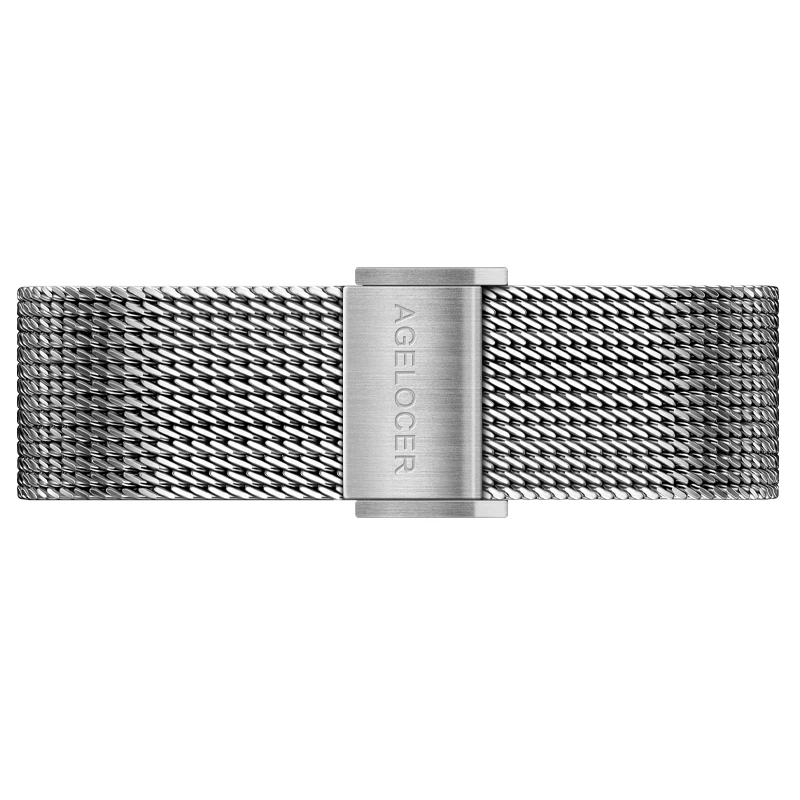 
AGELOCER Original Watchband 20mm Milanese Fashion Stainless steel mesh watch strap 316L Stainless Steel Wrist Watch Band Strap 