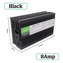 71.4V 8A Charger For 17S 62.9V Lithium Battery Pack Charger With Cooling Fan Smart Charge Auto-Stop Aluminum Case