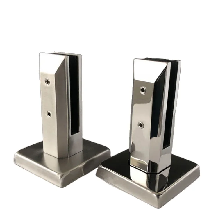 Outdoor Indoor Glass Panel Stainless Steel Square Glass Railing Spigot