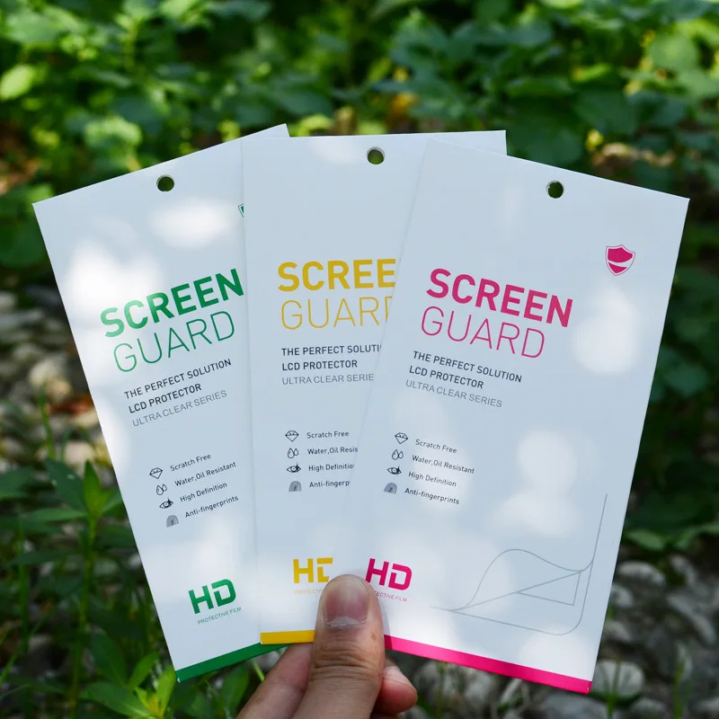 Cell Phone Tempered Glass Screen Protector Paper Packaging Box For Screen Protector