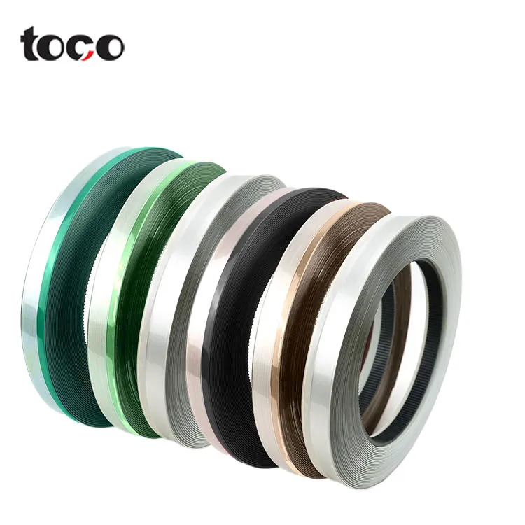 Toco 3m 8101 cabinet kitchen banding pmma pre glued board trim plastic furniture protective pvc edge strips